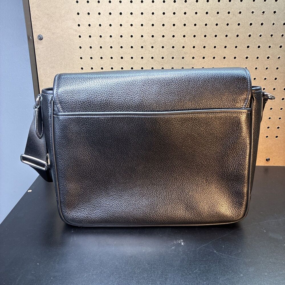 COACH Sprint Leather Messenger Bag Crossbody Bag Black F2444 CL952 - Picture 9 of 16